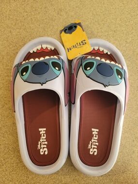 Kids Slide Sandals - Pink & White